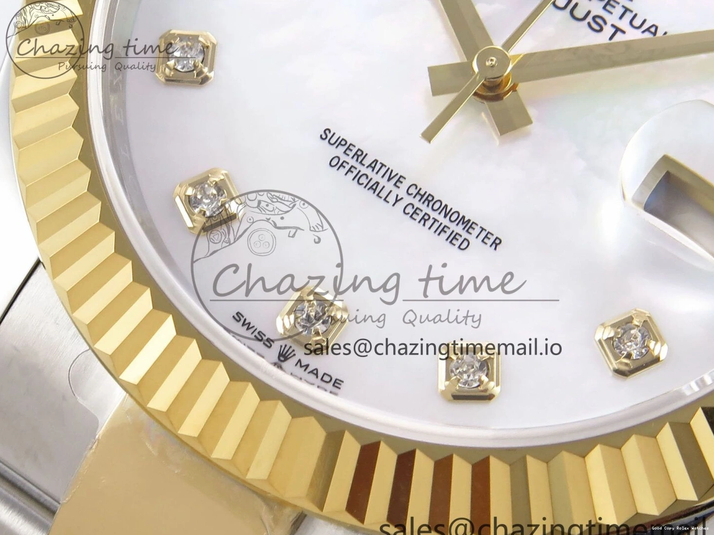 Best AAA Replica Sites MOP EWEF Best 126333 Unique Bracelet Oyster SS Dial Edition 970 DateJust on 41 YG White A 1228